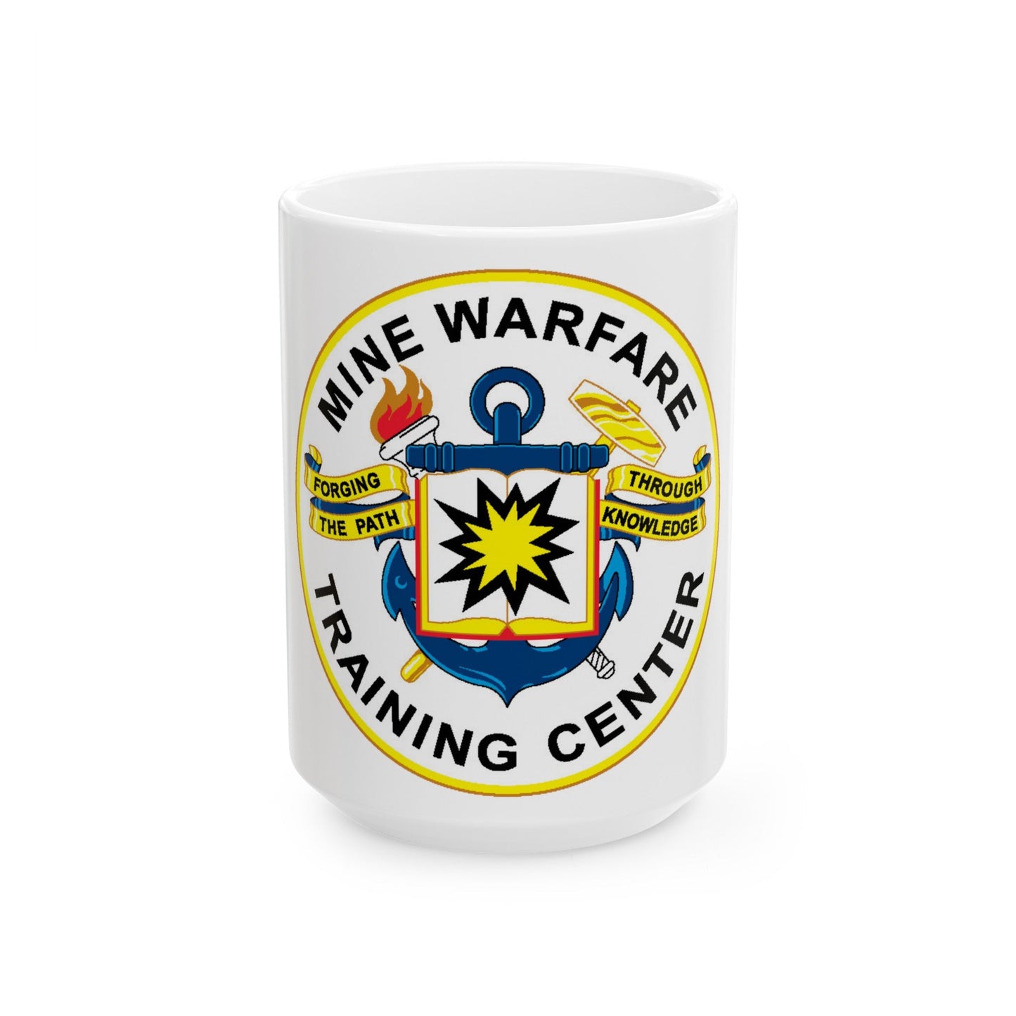Mine Warfare Training Center (U.S. Navy) White Coffee Mug-15oz-The Sticker Space