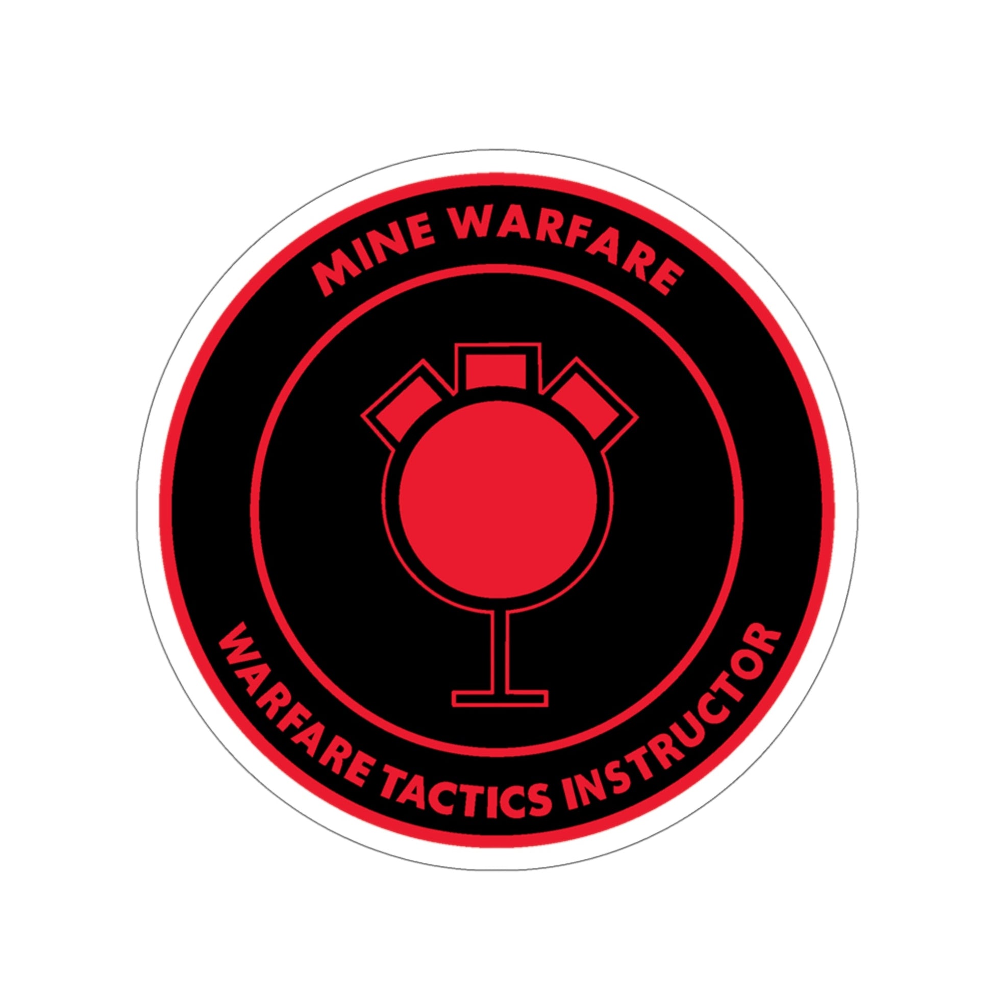 Mine Warfare Warfare Tactics Instructor (U.S. Navy) STICKER Vinyl Die-Cut Decal-5 Inch-The Sticker Space