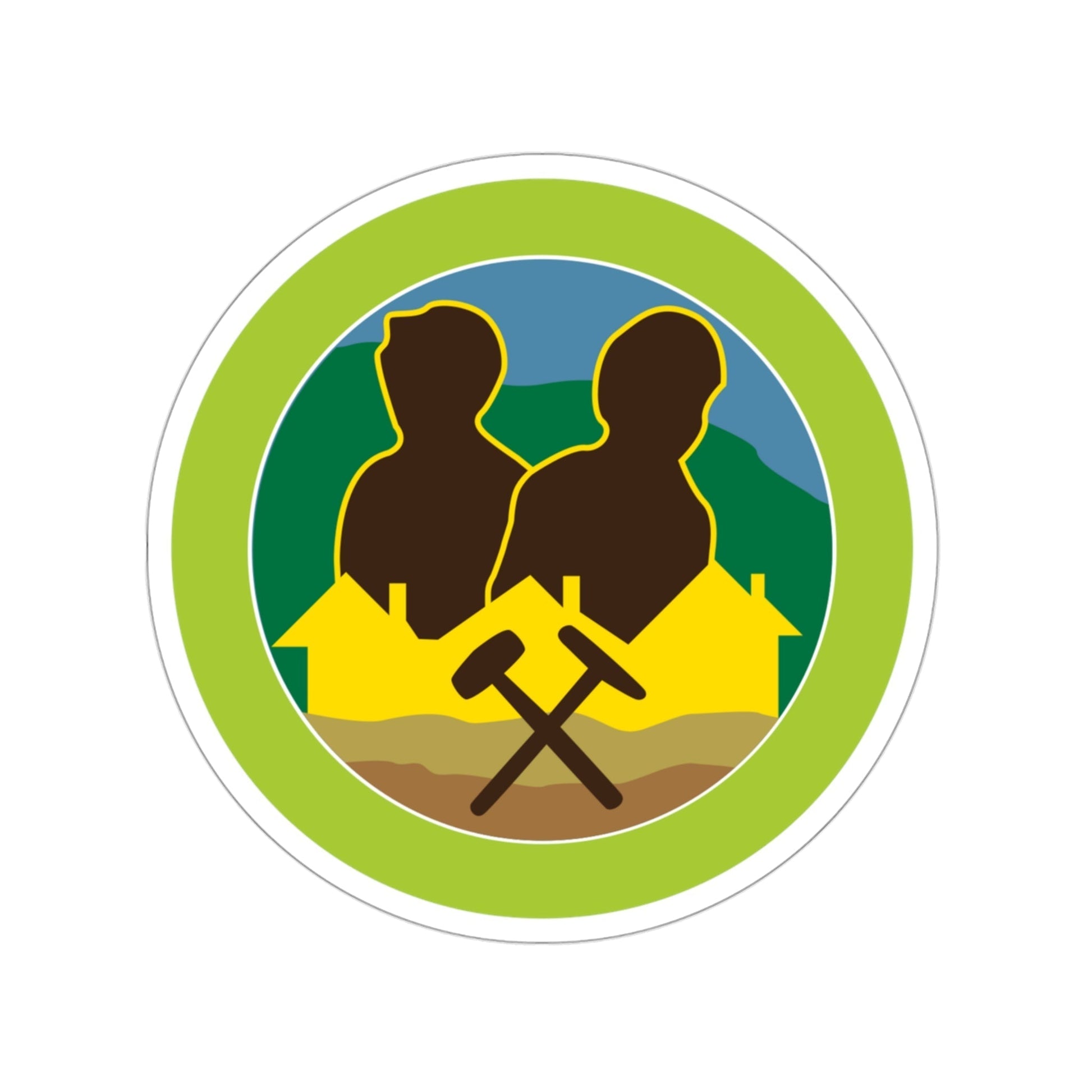 Mining in Society (Boy Scouts Merit Badge) STICKER Vinyl Die-Cut Decal-3 Inch-The Sticker Space