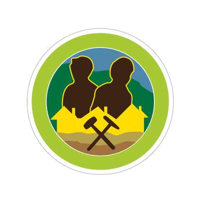 Mining in Society (Boy Scouts Merit Badge) STICKER Vinyl Die-Cut Decal-3 Inch-The Sticker Space