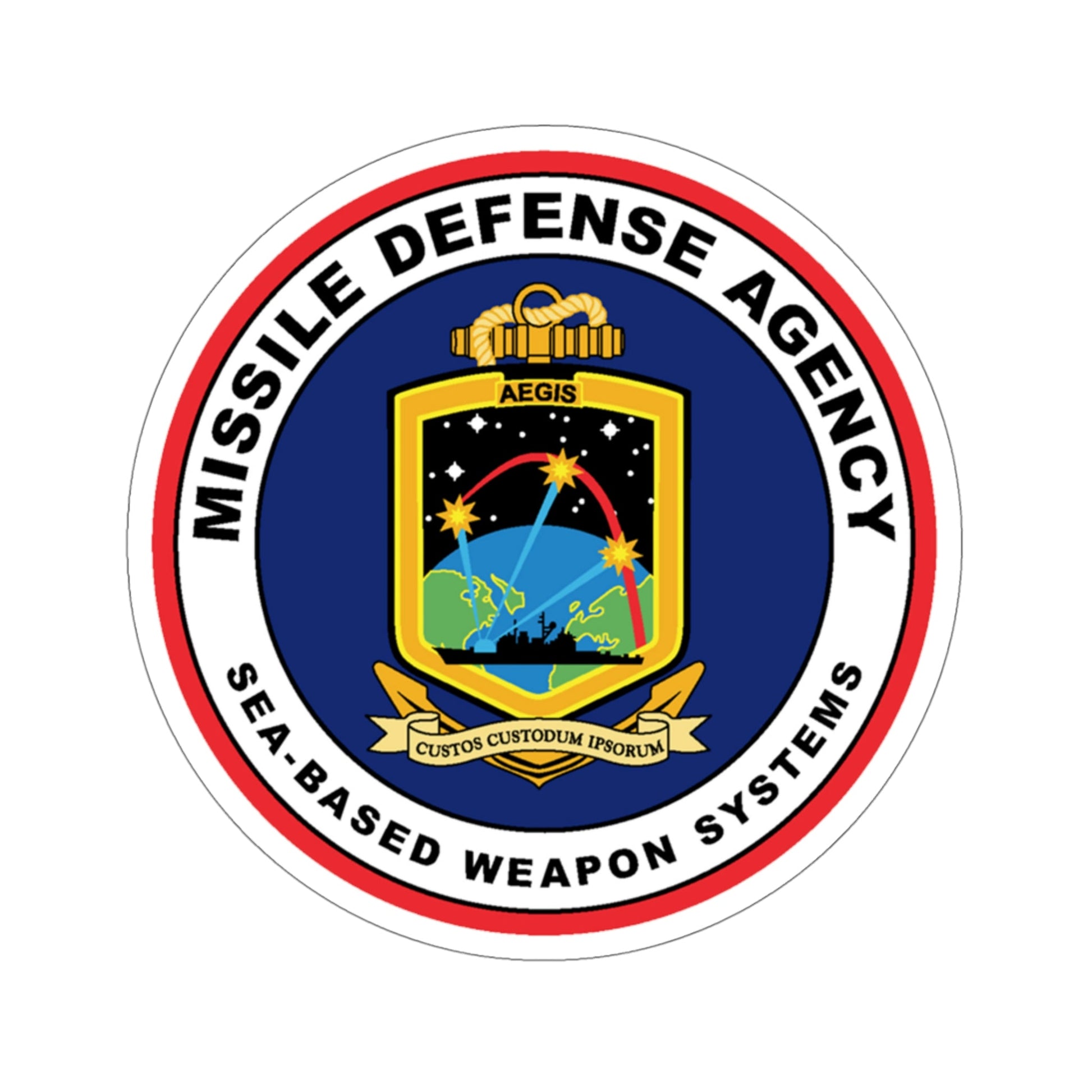 Missile Defense Agency AEGIS Ballistic (U.S. Navy) STICKER Vinyl Die-Cut Decal-5 Inch-The Sticker Space