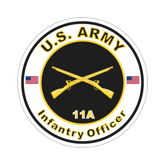 MOS 11A Infantry Officer (U.S. Army) STICKER Vinyl Die-Cut Decal-6 Inch-The Sticker Space