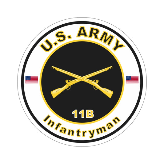 MOS 11B Infantryman (U.S. Army) STICKER Vinyl Die-Cut Decal-6 Inch-The Sticker Space