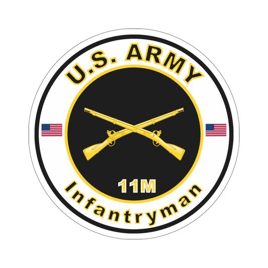 MOS 11M Infantryman (U.S. Army) STICKER Vinyl Die-Cut Decal-6 Inch-The Sticker Space