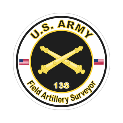 MOS 13S Field Artillery Surveyor (U.S. Army) STICKER Vinyl Die-Cut Decal-2 Inch-The Sticker Space