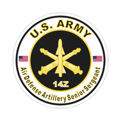MOS 14Z Air Defense Artillery Senior Sergeant (U.S. Army) STICKER Vinyl Die-Cut Decal-2 Inch-The Sticker Space