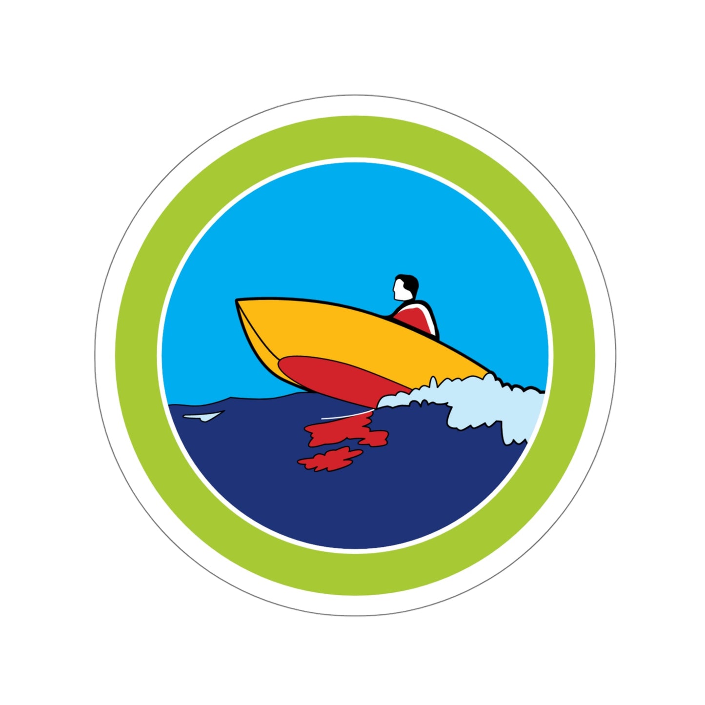 Motorboating (Boy Scouts Merit Badge) STICKER Vinyl Die-Cut Decal-5 Inch-The Sticker Space