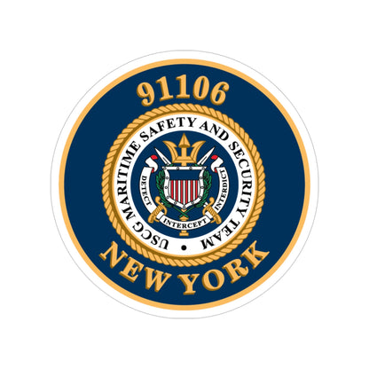 MSST New York 91106 Maritime Safety & Sec Team (U.S. Coast Guard) Transparent STICKER Die-Cut Vinyl Decal-5 Inch-The Sticker Space