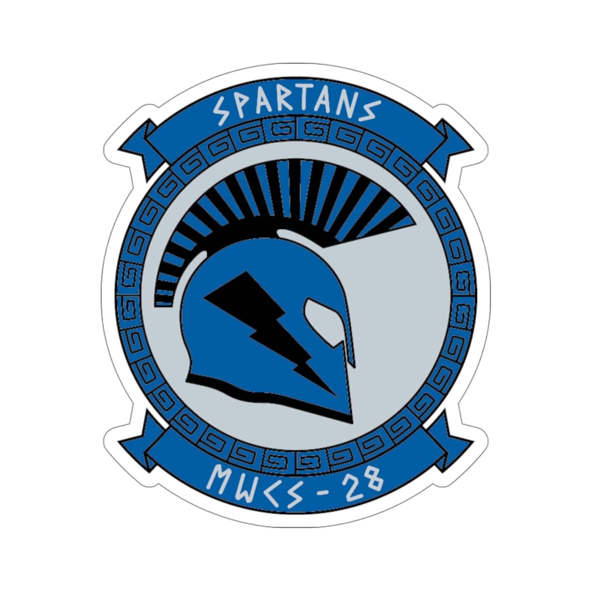 MWCS 28 Spartans (USMC) STICKER Vinyl Die-Cut Decal-4 Inch-The Sticker Space