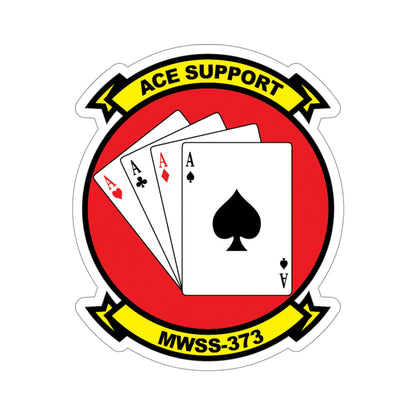 MWSS 373 Ace Support (USMC) STICKER Vinyl Die-Cut Decal-4 Inch-The Sticker Space