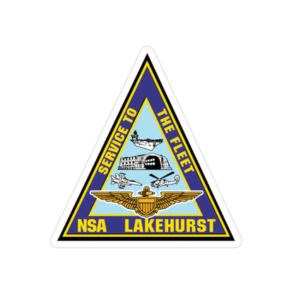 NAS Lakehurst (U.S. Navy) Transparent STICKER Die-Cut Vinyl Decal-2 Inch-The Sticker Space