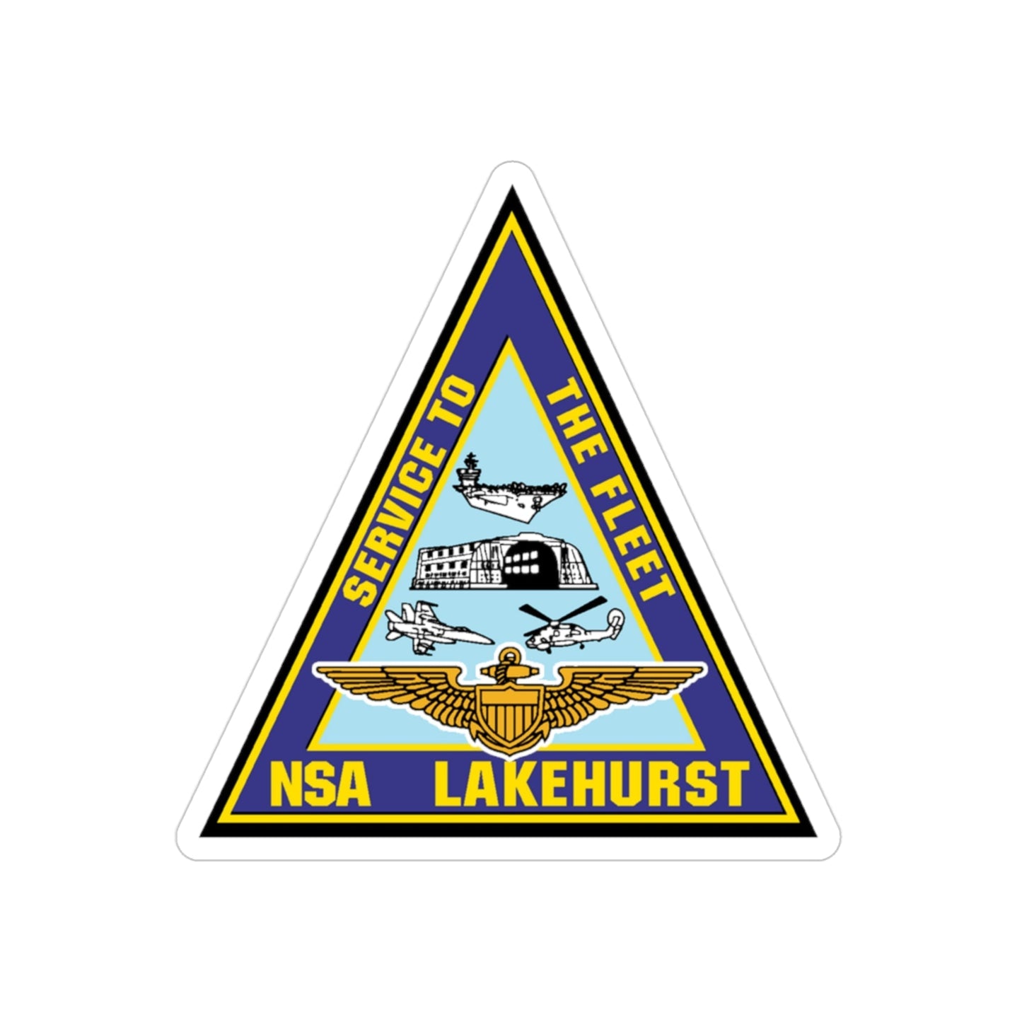 NAS Lakehurst (U.S. Navy) Transparent STICKER Die-Cut Vinyl Decal-3 Inch-The Sticker Space