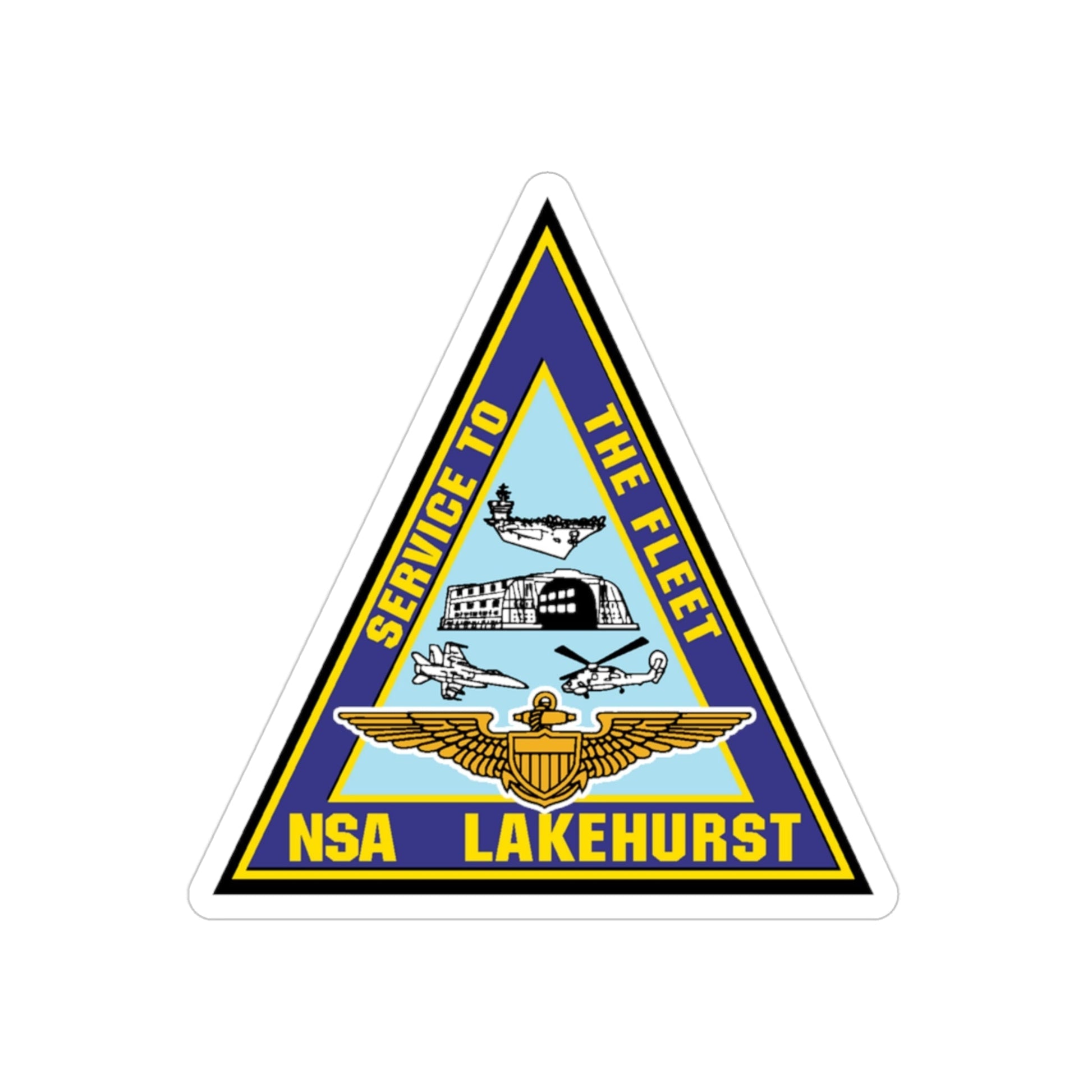 NAS Lakehurst (U.S. Navy) Transparent STICKER Die-Cut Vinyl Decal-3 Inch-The Sticker Space