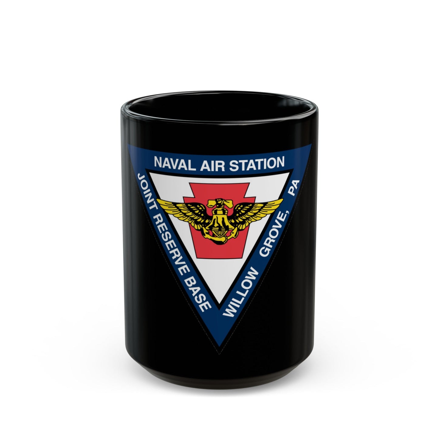 NAS Willow Grove Joint Reserve Base JRB (U.S. Navy) Black Coffee Mug-15oz-The Sticker Space