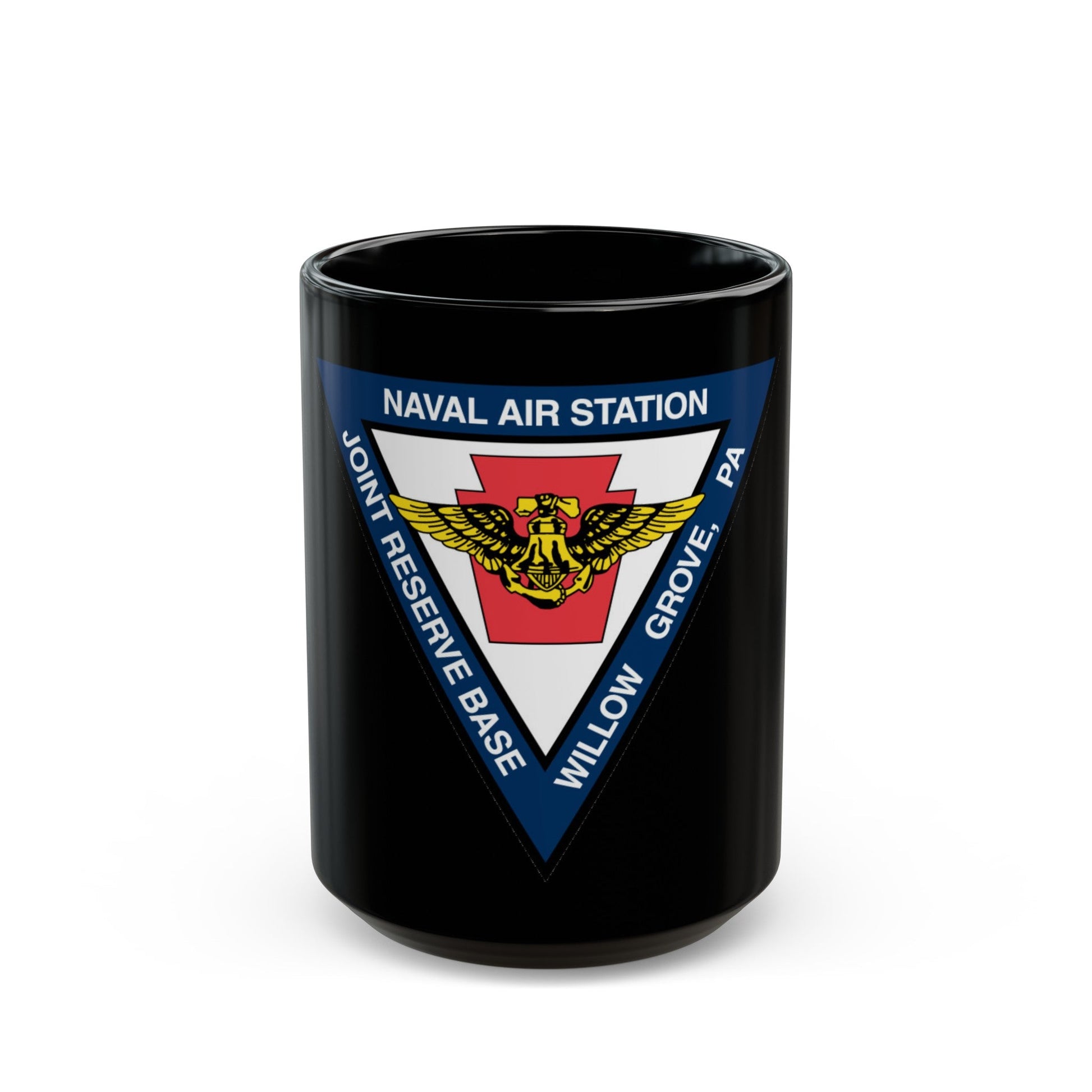 NAS Willow Grove Joint Reserve Base JRB (U.S. Navy) Black Coffee Mug-15oz-The Sticker Space