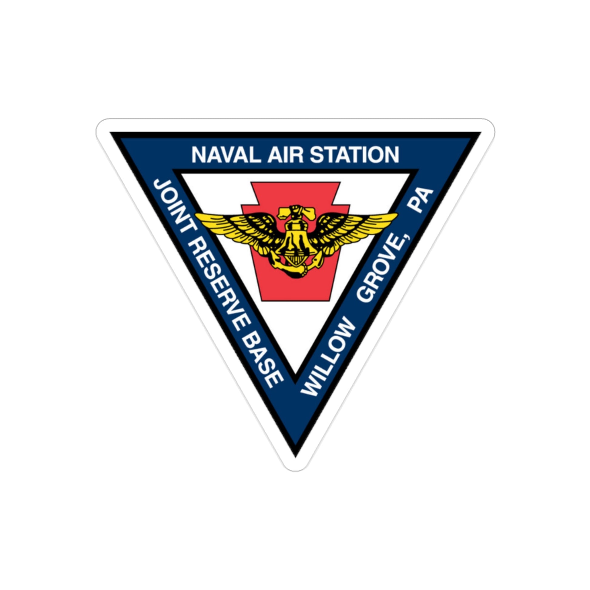 NAS Willow Grove Joint Reserve Base JRB (U.S. Navy) Transparent STICKER Die-Cut Vinyl Decal-2 Inch-The Sticker Space