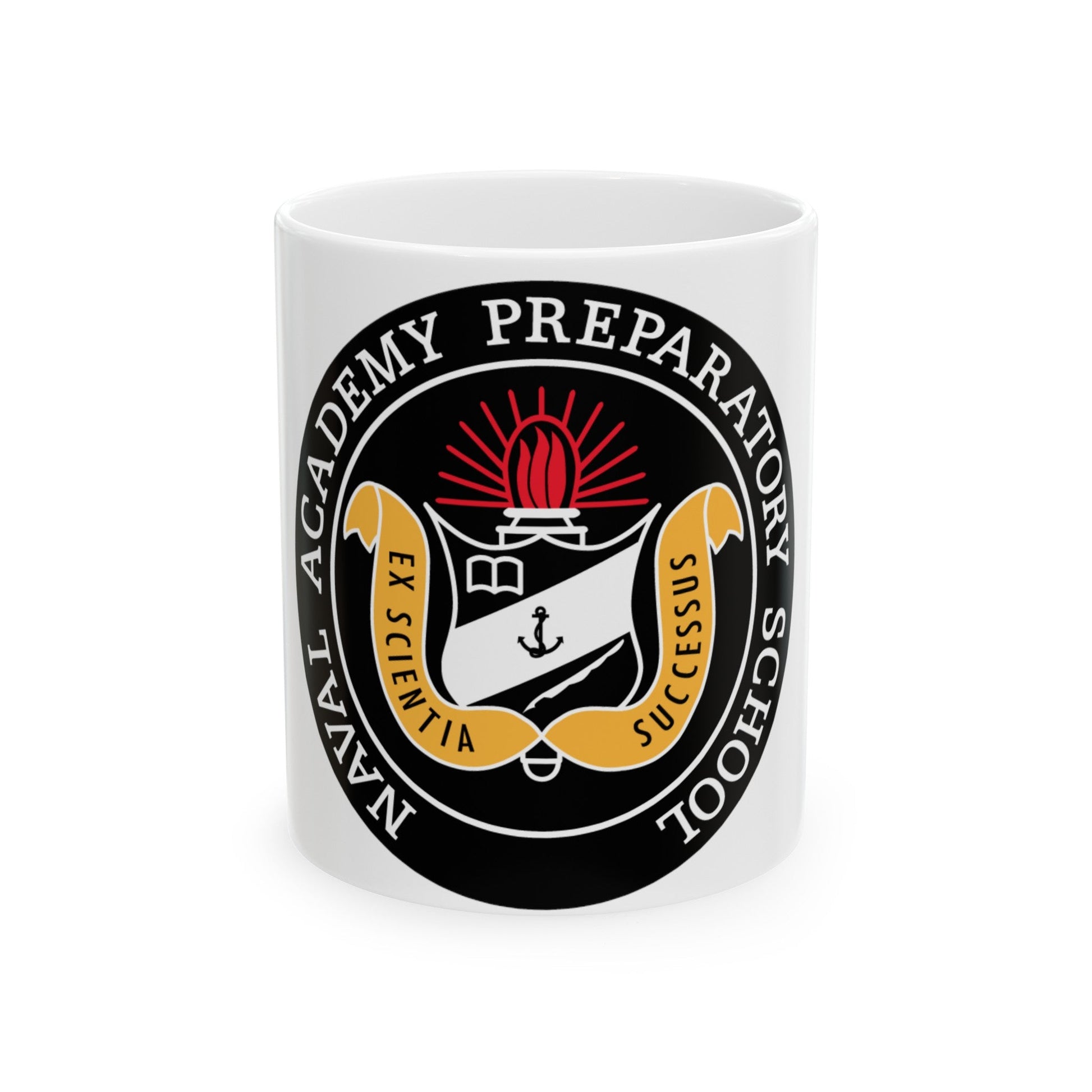 Naval Academy Preparatory School (U.S. Navy) White Coffee Mug-11oz-The Sticker Space