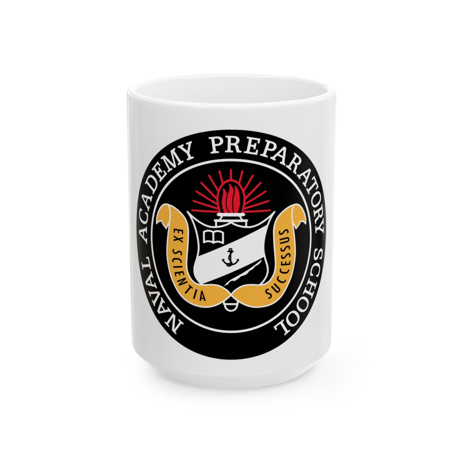 Naval Academy Preparatory School (U.S. Navy) White Coffee Mug-15oz-The Sticker Space