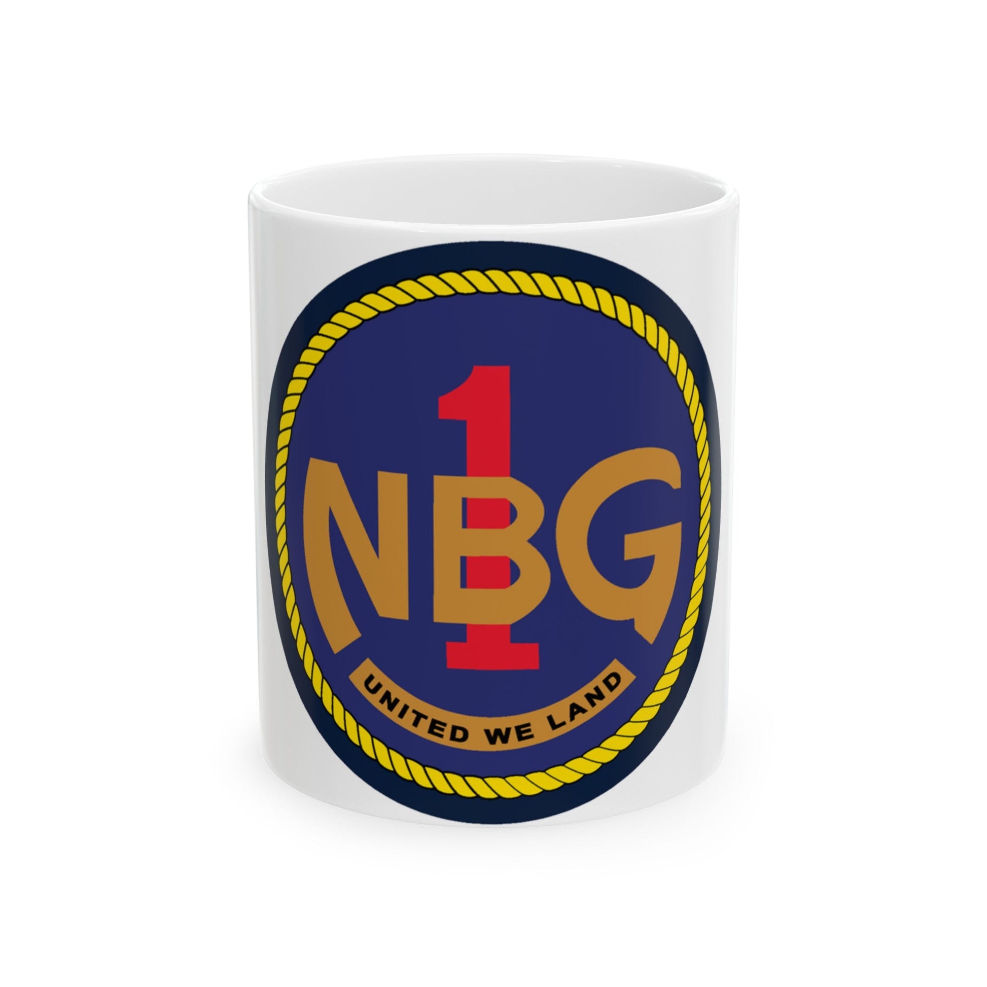 Naval Beach Group 1 (U.S. Navy) White Coffee Mug-11oz-The Sticker Space