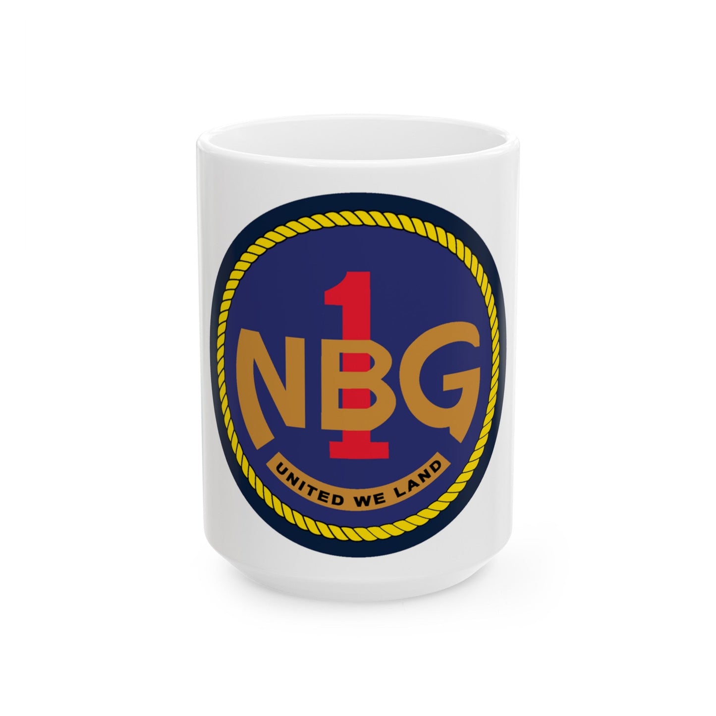 Naval Beach Group 1 (U.S. Navy) White Coffee Mug-15oz-The Sticker Space