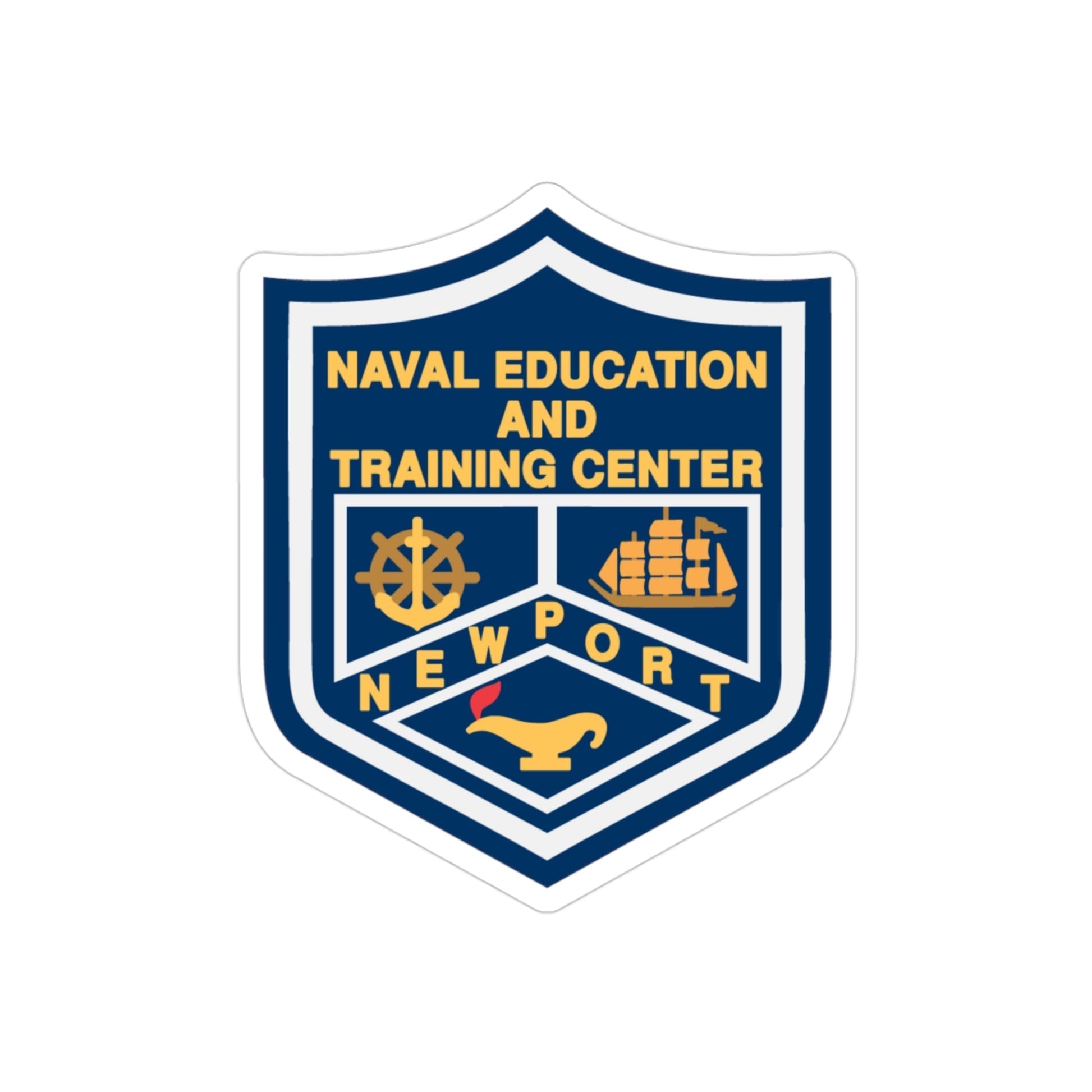 Naval Education And Training Center (U.S. Navy) Transparent STICKER Die-Cut Vinyl Decal-3 Inch-The Sticker Space