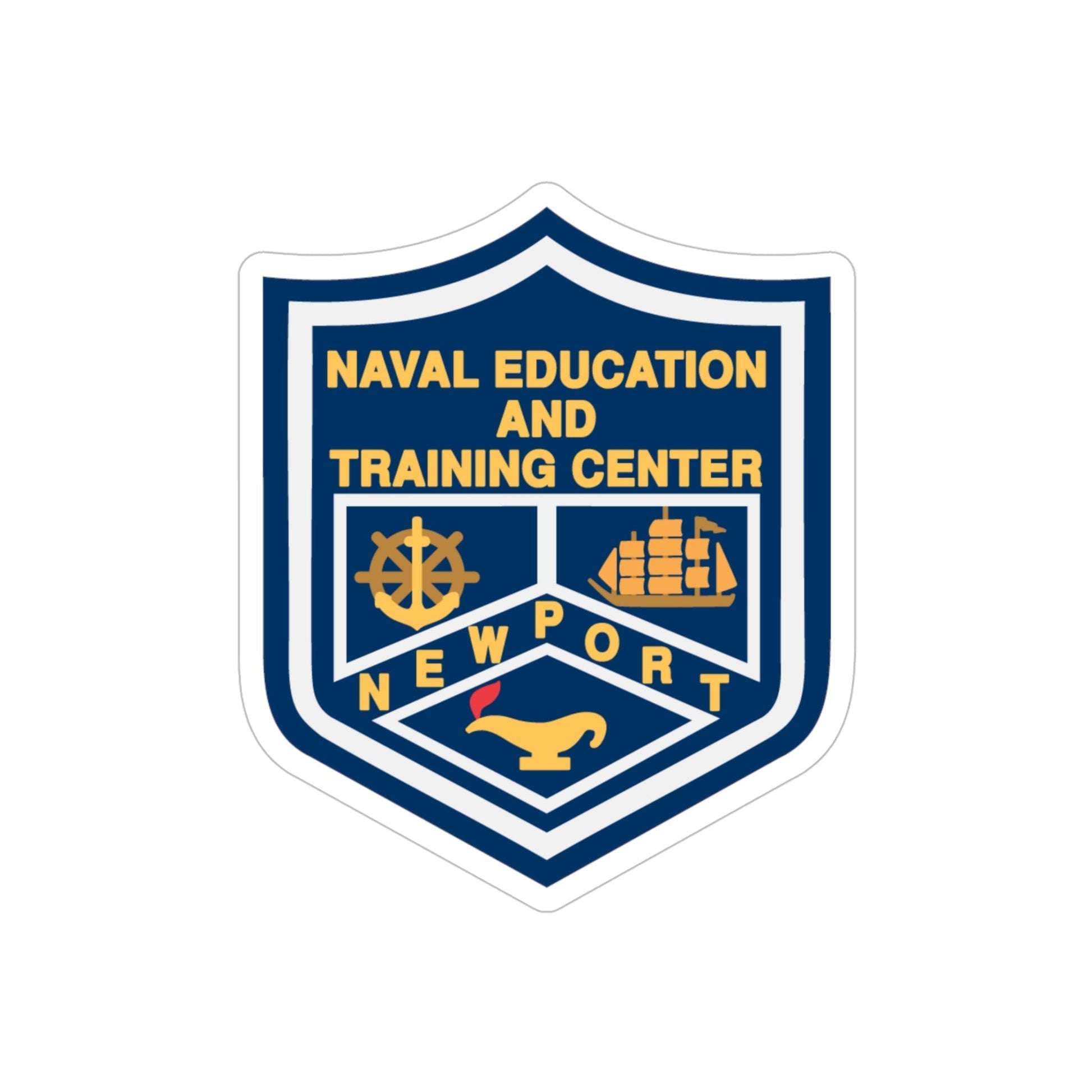 Naval Education And Training Center (U.S. Navy) Transparent STICKER Die-Cut Vinyl Decal-5 Inch-The Sticker Space