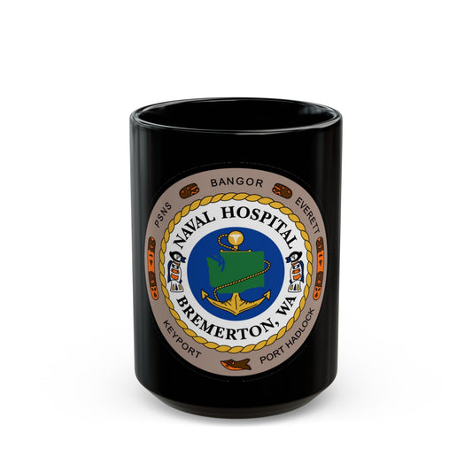 Naval Hospital Bremerton WAS 2006 (U.S. Navy) Black Coffee Mug-15oz-The Sticker Space