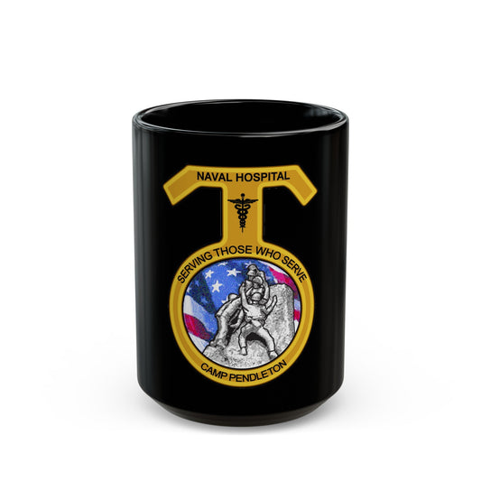 Naval Hospital Camp Pendleton (U.S. Navy) Black Coffee Mug-15oz-The Sticker Space