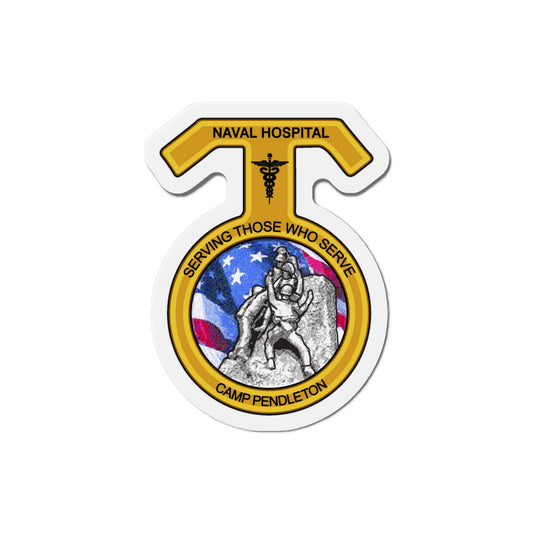 Naval Hospital Camp Pendleton (U.S. Navy) Die-Cut Magnet-3" x 3"-The Sticker Space