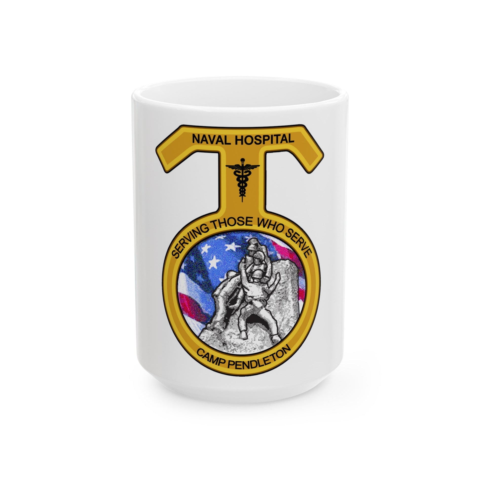 Naval Hospital Camp Pendleton (U.S. Navy) White Coffee Mug-15oz-The Sticker Space