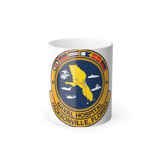Naval Hospital Jacksonville (U.S. Navy) Color Changing Mug 11oz-11oz-The Sticker Space