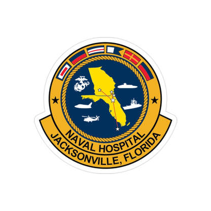 Naval Hospital Jacksonville (U.S. Navy) Transparent STICKER Die-Cut Vinyl Decal-2 Inch-The Sticker Space