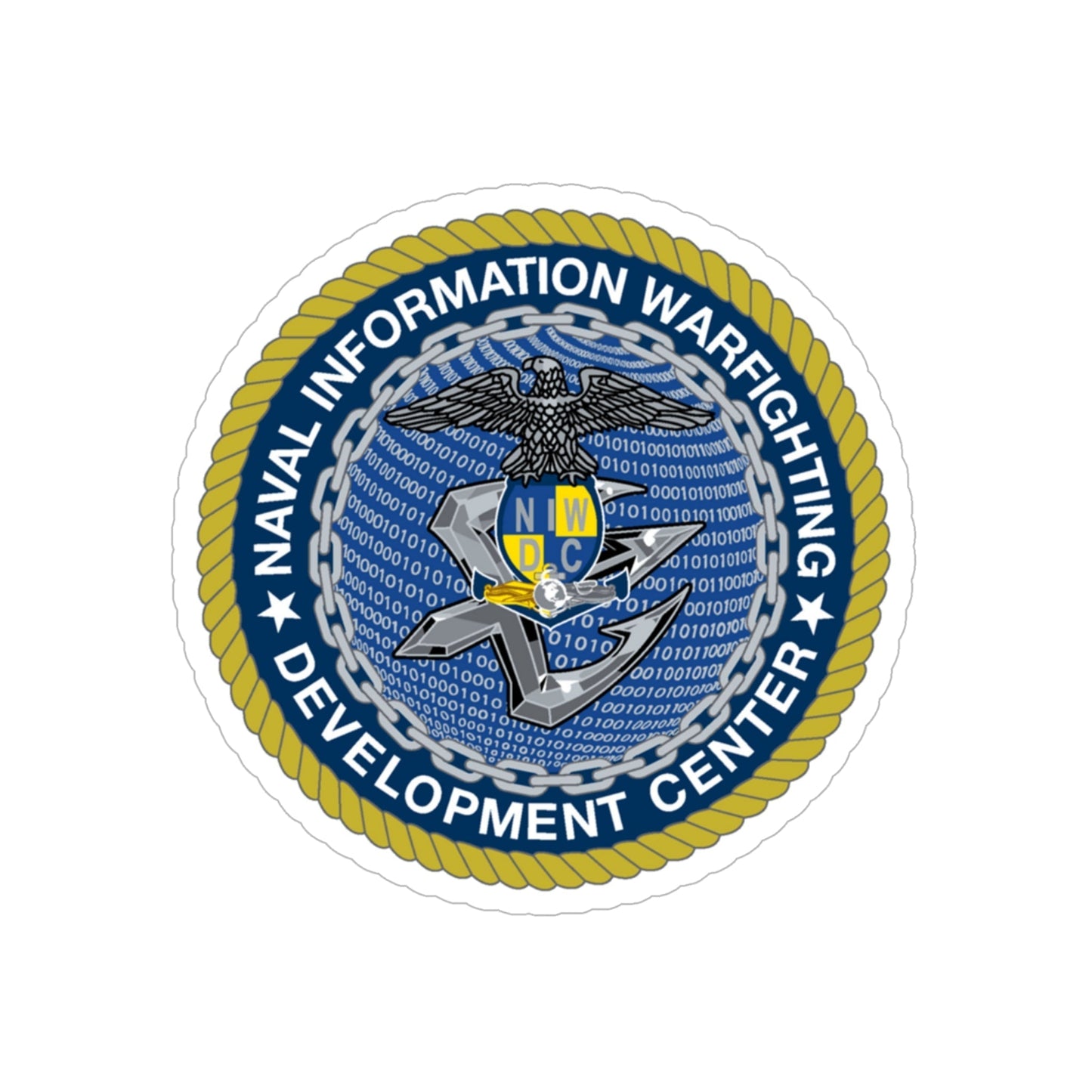 Naval Information Warfighting Development Center (U.S. Navy) Transparent STICKER Die-Cut Vinyl Decal-6 Inch-The Sticker Space