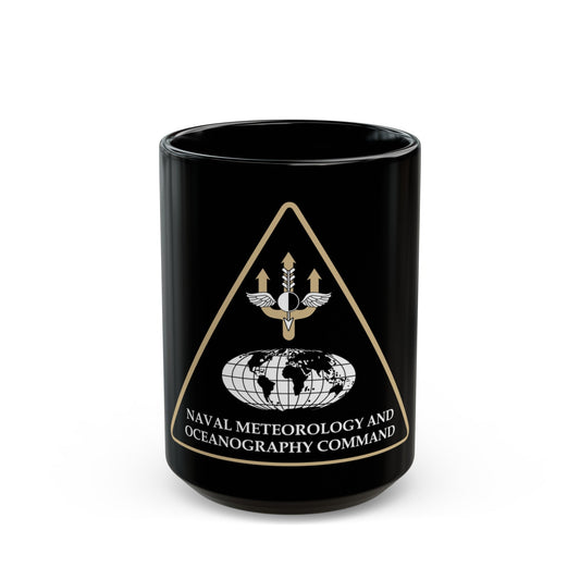 Naval Meteorology & Oceanography Command (U.S. Navy) Black Coffee Mug-15oz-The Sticker Space