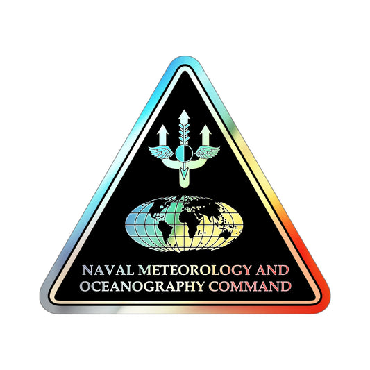 Naval Meteorology & Oceanography Command (U.S. Navy) Holographic STICKER Die-Cut Vinyl Decal-6 Inch-The Sticker Space