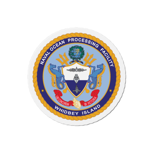 Naval Ocean Processing Facility Whidbey Island (U.S. Navy) Die-Cut Magnet-2" x 2"-The Sticker Space