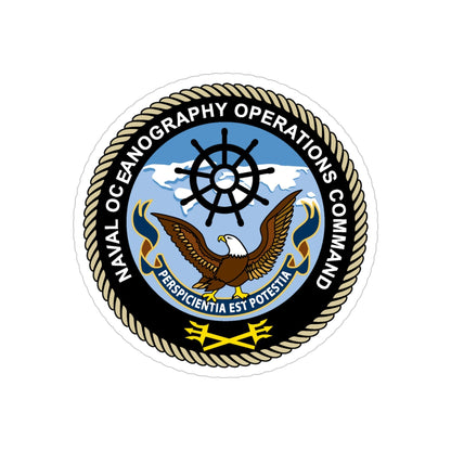Naval Oceangraphy Operations Command (U.S. Navy) Transparent STICKER Die-Cut Vinyl Decal-5 Inch-The Sticker Space