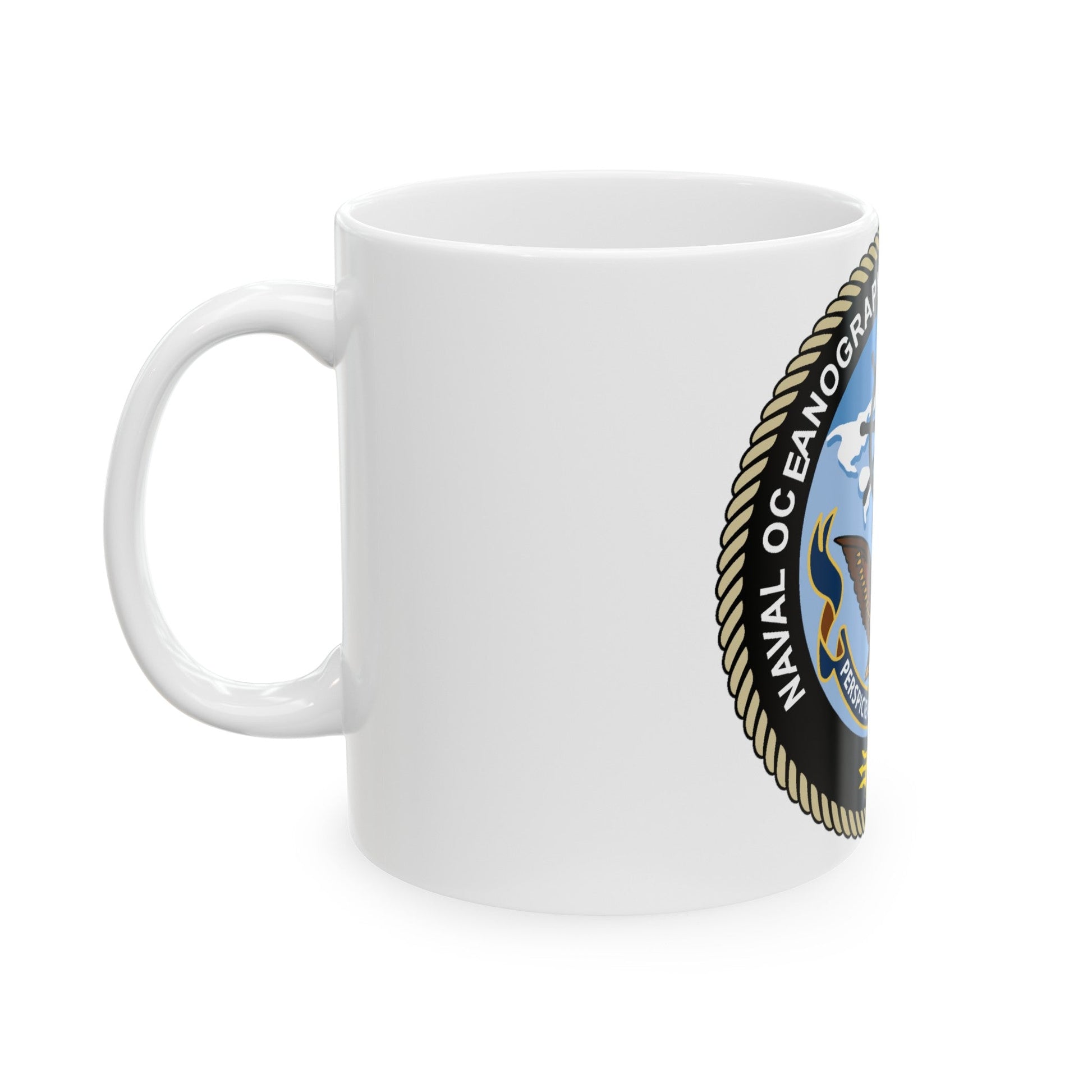 Naval Oceangraphy Operations Command (U.S. Navy) White Coffee Mug-The Sticker Space
