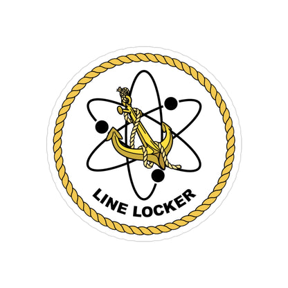 Naval Reactors Line Locker (U.S. Navy) Transparent STICKER Die-Cut Vinyl Decal-3 Inch-The Sticker Space