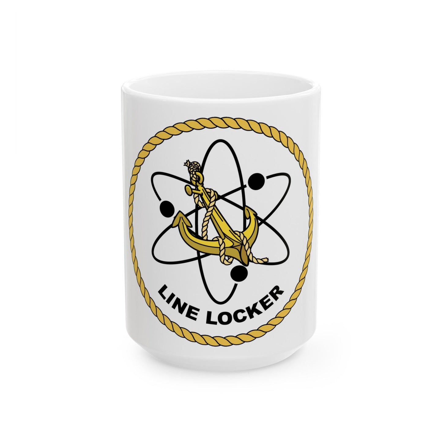 Naval Reactors Line Locker (U.S. Navy) White Coffee Mug-15oz-The Sticker Space