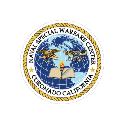 Naval Special Warfare Center Coronado CA (U.S. Navy) Transparent STICKER Die-Cut Vinyl Decal-3 Inch-The Sticker Space