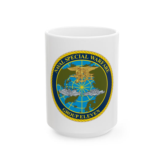 Naval Special Warfare Group 11 (U.S. Navy) White Coffee Mug-15oz-The Sticker Space