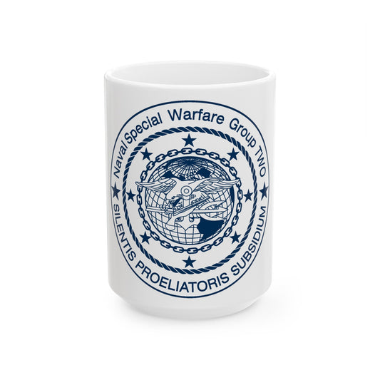 Naval Special Warfare Group 2 (U.S. Navy) White Coffee Mug-15oz-The Sticker Space