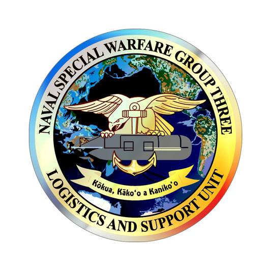 Naval Special Warfare Group 3 (U.S. Navy) Holographic STICKER Die-Cut Vinyl Decal-6 Inch-The Sticker Space