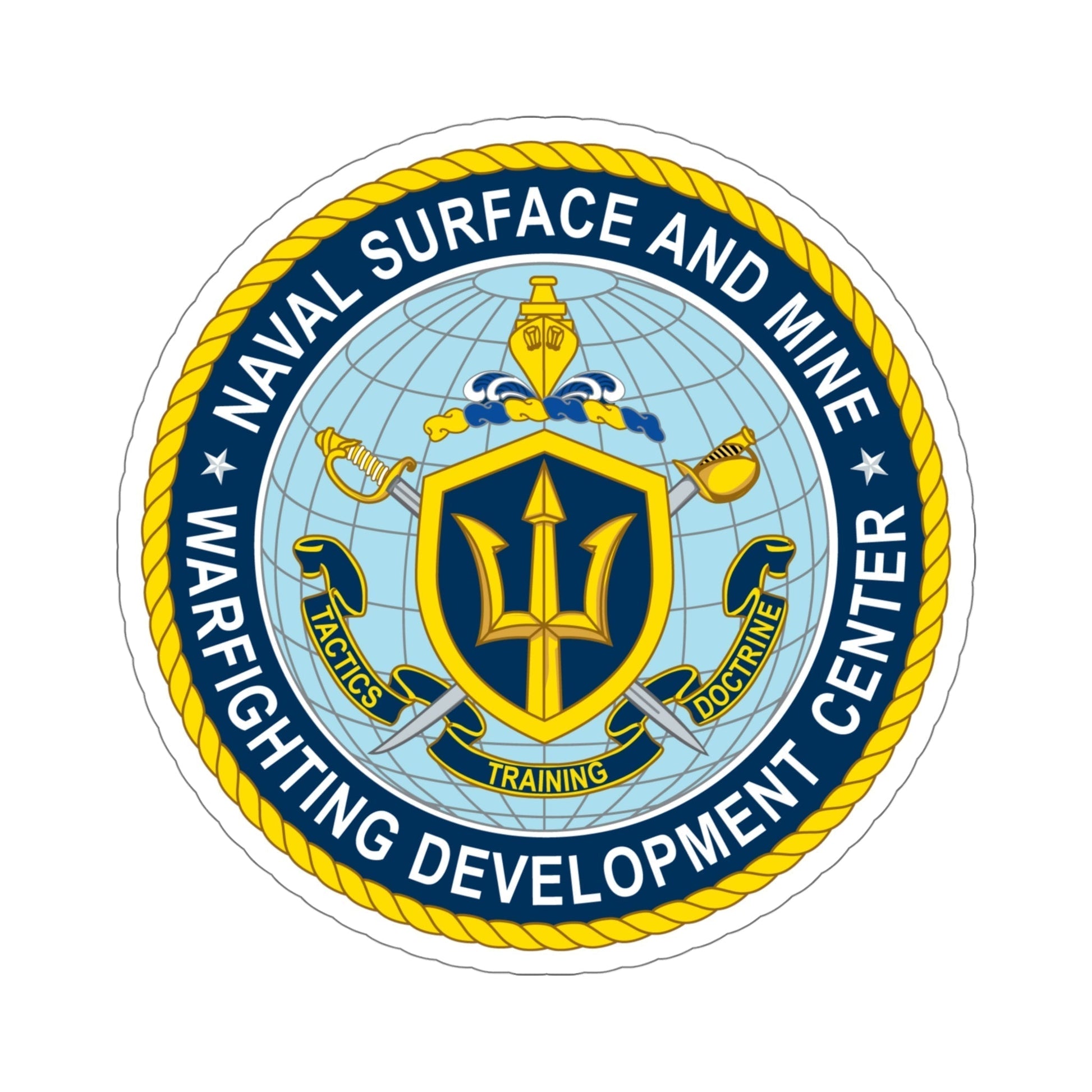 Naval Surface & Mine Warfighting Dev Center (U.S. Navy) STICKER Vinyl Die-Cut Decal-5 Inch-The Sticker Space