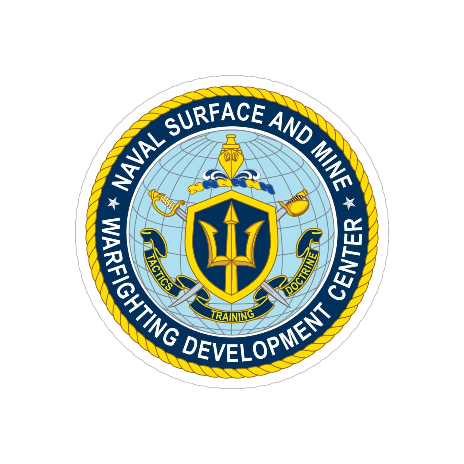 Naval Surface & Mine Warfighting Dev Center (U.S. Navy) Transparent STICKER Die-Cut Vinyl Decal-5 Inch-The Sticker Space