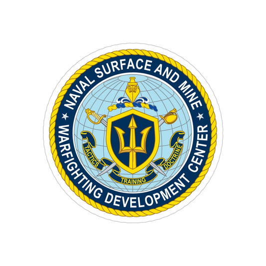 Naval Surface & Mine Warfighting Dev Center (U.S. Navy) Transparent STICKER Die-Cut Vinyl Decal-6 Inch-The Sticker Space