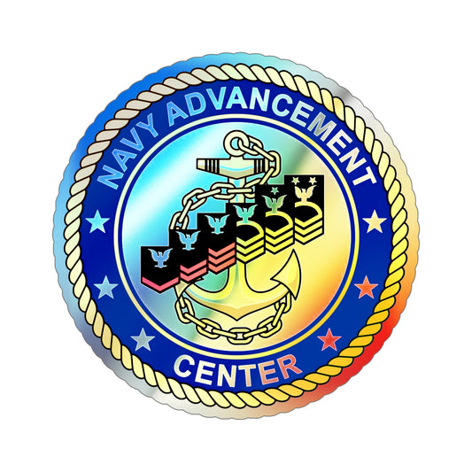 Navy Advancement Center NAC (U.S. Navy) Holographic STICKER Die-Cut Vinyl Decal-6 Inch-The Sticker Space