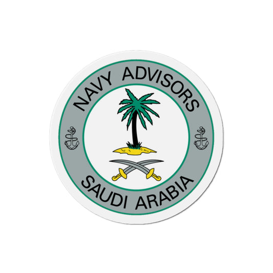 Navy Advisors Saudi Arabia (U.S. Navy) Die-Cut Magnet-2" x 2"-The Sticker Space