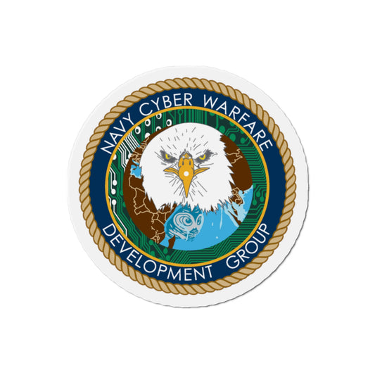 Navy Cyber Warfare Development Group (U.S. Navy) Die-Cut Magnet-2" x 2"-The Sticker Space